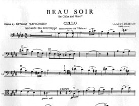 Debussy: Beau Soir for Cello published by IMC