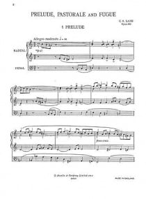 Lang: Prelude Pastorale & Fugue for Organ published by Novello