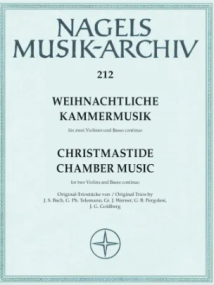 Christmastide Chamber Music for two Violins & Basso continuo published by Barenreiter