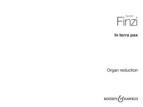 Finzi: In Terra Pax published by Boosey & Hawkes - Organ Part
